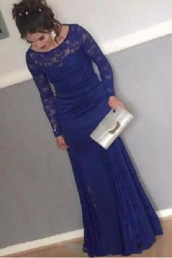 Mermaid Lace Long Sleeves Mother of The Bride Dresses 602130