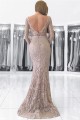 Mermaid V-Neck Lace Long Mother of The Bride Dresses 602141