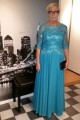 Elegant 3/4 Length Sleeves Tulle Mother of The Bride Dresses 602145