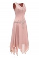 Long Sleeves Lace Chiffon Short Mother of The Bride Dresses 602146