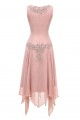 Long Sleeves Lace Chiffon Short Mother of The Bride Dresses 602146