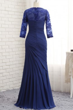 Mermaid 3/4 Length Sleeves Lace Mother of The Bride Dresses 602148