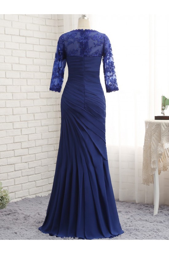 Mermaid 3/4 Length Sleeves Lace Mother of The Bride Dresses 602148