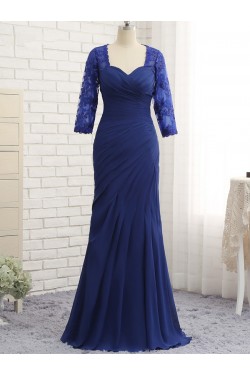 Mermaid 3/4 Length Sleeves Lace Mother of The Bride Dresses 602148