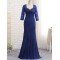 Mermaid 3/4 Length Sleeves Lace Mother of The Bride Dresses 602148