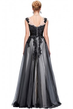 A-Line Beaded Lace Appliques Long Mother of The Bride Dresses 602152