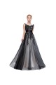 A-Line Beaded Lace Appliques Long Mother of The Bride Dresses 602152