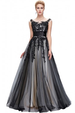 A-Line Beaded Lace Appliques Long Mother of The Bride Dresses 602152