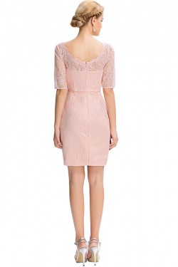 Short Pink Lace Mother of The Bride Dresses 602153