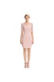 Short Pink Lace Mother of The Bride Dresses 602153