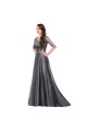 A-Line 3/4 Length Sleeves Long Mother of The Bride Dresses 602154