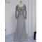 Long Sleeves Beaded Lace Mother of The Bride Dresses 602158