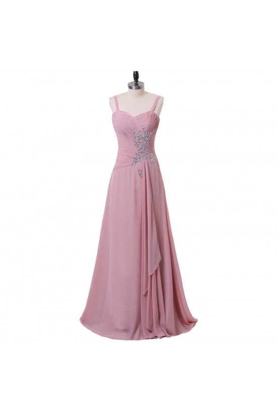 A-Line Beaded Lace Chiffon Long Mother of The Bride Dresses 602162