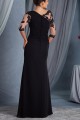 Lace Chiffon Long Black Mother of The Bride Dresses 602166