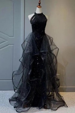 Gorgeous Sequins Long Prom Dresses Formal Evening Party Dresses XP101006