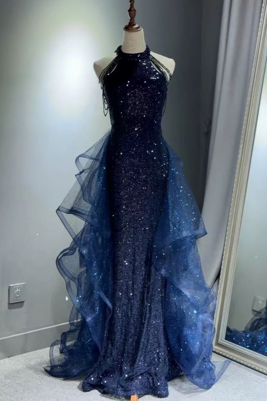 Gorgeous Sequins Long Prom Dresses Formal Evening Party Dresses XP101006