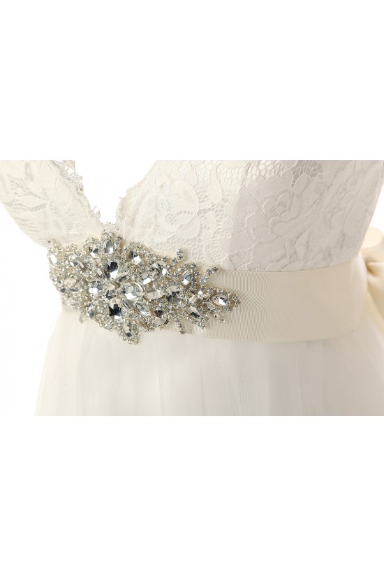 Sexy A-line V-neck Lace Sweep Train Wedding Dresses WD010003 Sexy A-line V-neck Lace Sweep Train Wedding Dresses WD010003