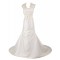 A-line Chapel Train Lace Wedding Dresses WD010006