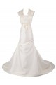 A-line Chapel Train Lace Wedding Dresses WD010006