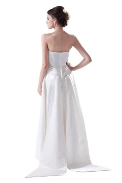 A-line Strapless Floor-Length Wedding Dresses WD010013
