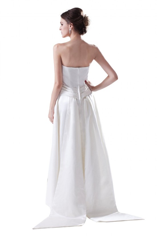 A-line Strapless Floor-Length Wedding Dresses WD010013