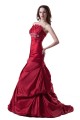 A-line Chapel Train Red Beaded Wedding Dresses WD010014 A-line Chapel Train Red Beaded Wedding Dresses WD010014