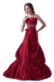 A-line Chapel Train Red Beaded Wedding Dresses WD010014 A-line Chapel Train Red Beaded Wedding Dresses WD010014