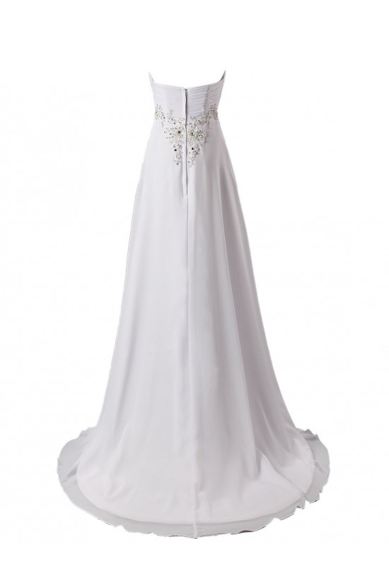 Empire Sweetheart Beaded Chiffon Sweep Train Maternity Wedding Dresses WD010016 Empire Sweetheart Beaded Chiffon Sweep Train Maternity Wedding Dresses WD010016