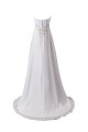 Empire Sweetheart Beaded Chiffon Sweep Train Maternity Wedding Dresses WD010016 Empire Sweetheart Beaded Chiffon Sweep Train Maternity Wedding Dresses WD010016