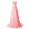 Empire Sweetheart Beaded Chiffon Sweep Train Maternity Wedding Dresses WD010016