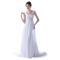 Empire Straps Chiffon Chapel Train Maternity Wedding Dresses WD010017