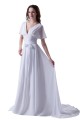 Sheath/Column Off-the-Shoulder Chapel Train Chiffon Wedding Dresses WD010019 Sheath/Column Off-the-Shoulder Chapel Train Chiffon Wedding Dresses WD010019