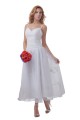 A-line Spaghetti Straps Tea-length Wedding Dresses WD010021 A-line Spaghetti Straps Tea-length Wedding Dresses WD010021