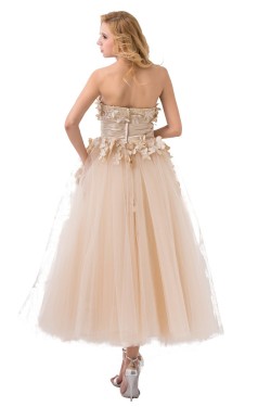 Ball Gown Strapless Tulle Wedding Dresses WD010024
