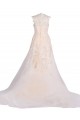 A-line Chapel Train Applique Wedding Dresses WD010027 A-line Chapel Train Applique Wedding Dresses WD010027