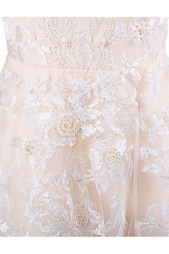 A-line Chapel Train Applique Wedding Dresses WD010027 A-line Chapel Train Applique Wedding Dresses WD010027