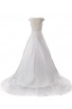 A-line Chapel Train Lace Wedding Dresses WD010028