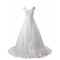 A-line Chapel Train Lace Wedding Dresses WD010028
