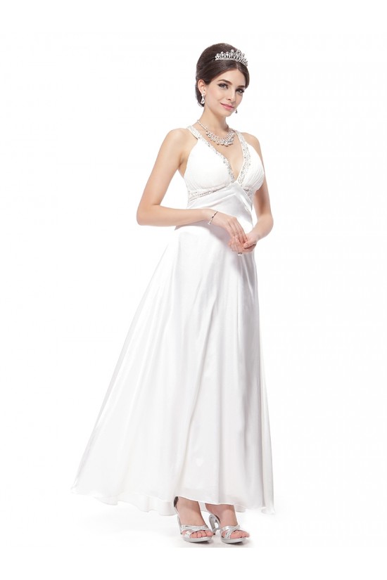 A-line V-neck Beaded Wedding Dresses WD010033 A-line V-neck Beaded Wedding Dresses WD010033