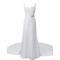 Sheath/Column Straps Chapel Train Lace Wedding Dresses WD010034