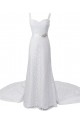 Sheath/Column Straps Chapel Train Lace Wedding Dresses WD010034 Sheath/Column Straps Chapel Train Lace Wedding Dresses WD010034