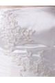 Sheath/Column Strapless Sweep Train Wedding Dresses WD010039