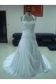 A-line Halter Chapel Train Bridal Wedding Dresses WD010055