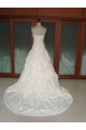 Ball Gown Strapless Chapel Train Bridal Wedding Dresses WD010062