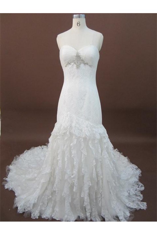 Trumpet/Mermaid Sweetheart Lace Bridal Wedding Dresses WD010064 Trumpet/Mermaid Sweetheart Lace Bridal Wedding Dresses WD010064