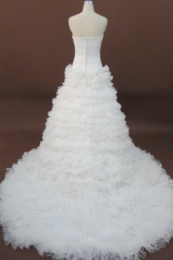 Ball Gown Sweetheart Chapel Train Bridal Wedding Dresses WD010067