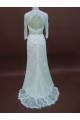 Trumpet/Mermaid 3/4 Sleeves Court Train Lace Bridal Wedding Dresses WD010073