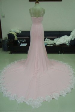 Trumpet/Mermaid Chapel Train Bridal Wedding Dresses WD010078