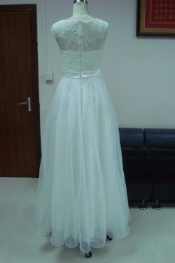 A-line Floor Length Lace Bridal Wedding Dresses WD010082
