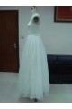 A-line Floor Length Lace Bridal Wedding Dresses WD010082